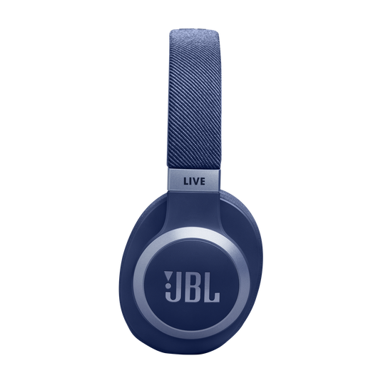 JBL Live 770NC - Blue - Wireless Over-Ear Headphones with True Adaptive Noise Cancelling - Left